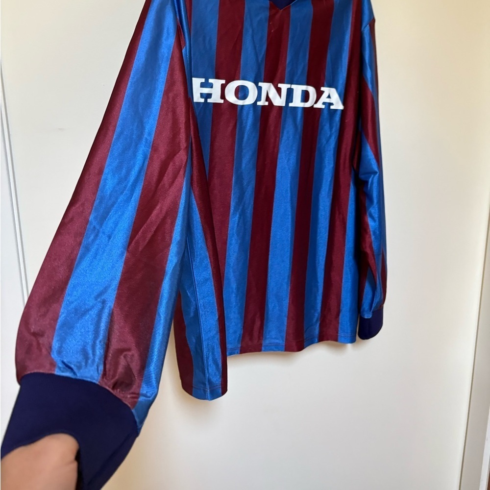 NWOT Urban Outfitters Honda Long Sleeve Soccer Jersey Polo Tee Size XL - Picture 5 of 13